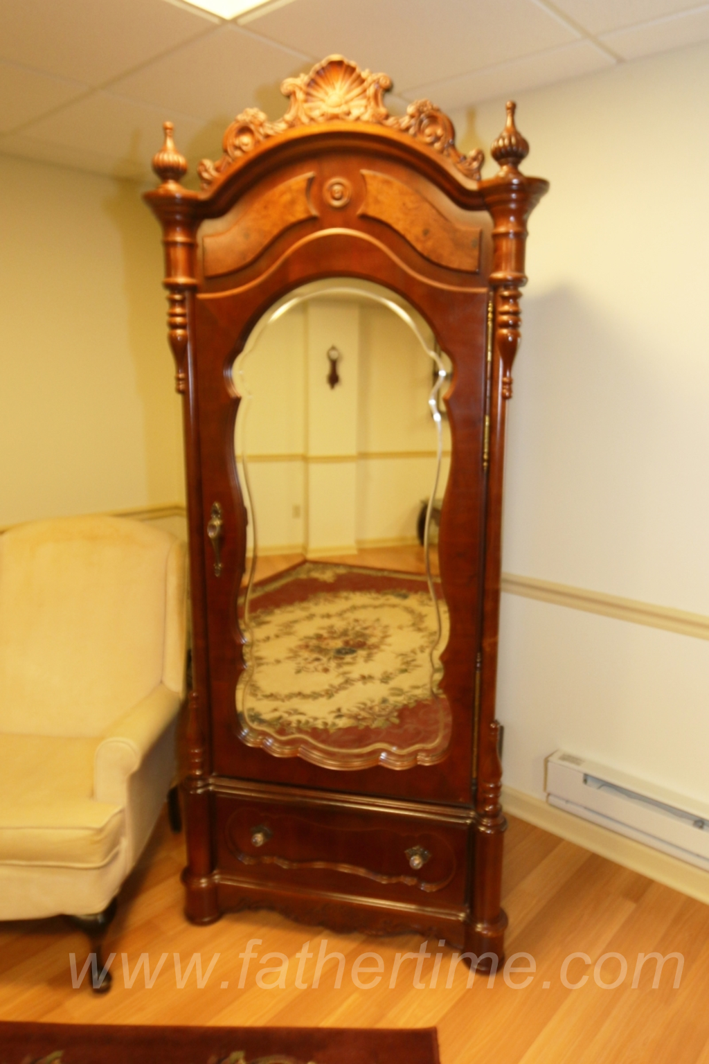 victorian style wardrobe, entertainment cabinet, st. louis auctions, MO auctions, IL auctions, father time auctions