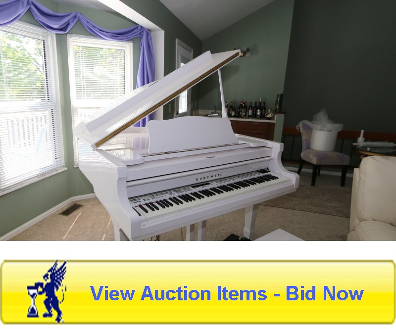 kurzweil acoustic baby grand piano, st. louis auction, southern IL auctions, father time auctions in st. louis, auctions in st. louis, auctions in southern IL